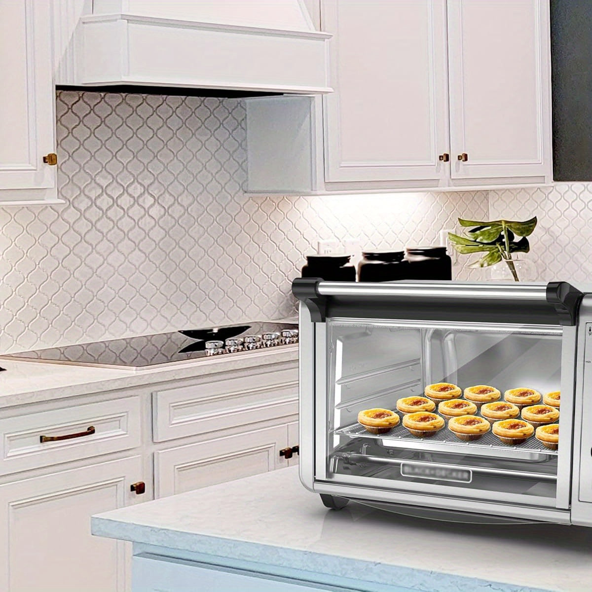 100pcs 11x9 Inch Disposable Parchment Paper with 2pcs Reusable Toast Oven Liners & Grill Mats Set - Non-Stick, Precut Air Fryer Liners for Oven & Grill, Perfect for Baking, Frying, and Grilling, Kitchen Essentials|Reusable Liners|Nonstick Surface, Oven