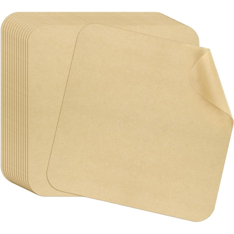 100 Sheets 12 Inch Air Fryer Parchment Paper Squares - Unbleached Pre-Cut Disposable Non-Stick Baking Liners with Rounded Corners, Food Grade & Heat-Resistant (428°F) for Ninja Foodi Flip/SP101/SP201/SP301/SP351, Cuisinart Toaster Oven, Microwave, Oven -