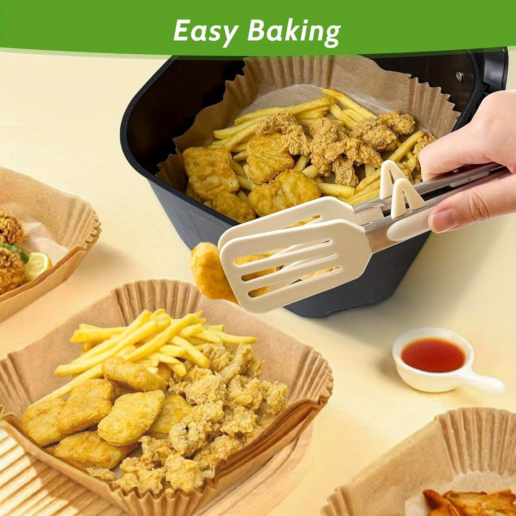 360pcs 6. 5 Square Unbleached Heavy Duty Air Fryer Paper Liners Disposable, Non-Stick & Non-Leak Parchment Paper Liners for Airfryer Basket, Deep Fryer Parts & Accessories, Air Fryer Liners Non Stick, Air Fryer Butter Paper, Air Fryer Liners Large Size,