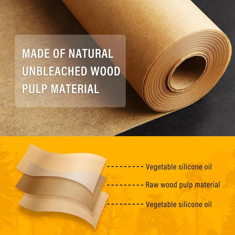 Parchment Paper Sheets for Baking 1216in Precut NonStick Parchment Paper Unbleached Baking Sheet Paper for Air FryerBaking Grilling Steaming Oven Suitable for Bread Cake Cookies 200P