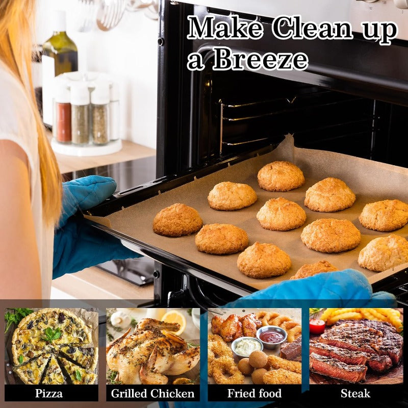 GOAUS Parchment Paper Sheets 9x11 Inch Air Fryer Toaster Oven Liners Rectangular 300pcs Disposable Paper Liners Fit Cuisinart Emeril Lagasse Ninja Foodi Breville Instant Pot, Air Fryer Liners, Kitchen Essentials, Versatile Kitchenware, Durable Kitchen