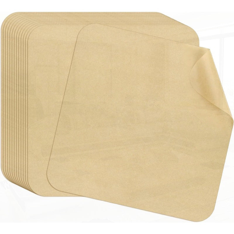 100 Sheets 12 Inch Air Fryer Parchment Paper Squares - Unbleached Pre-Cut Disposable Non-Stick Baking Liners with Rounded Corners, Food Grade & Heat-Resistant (428°F) for Ninja Foodi Flip/SP101/SP201/SP301/SP351, Cuisinart Toaster Oven, Microwave, Oven -