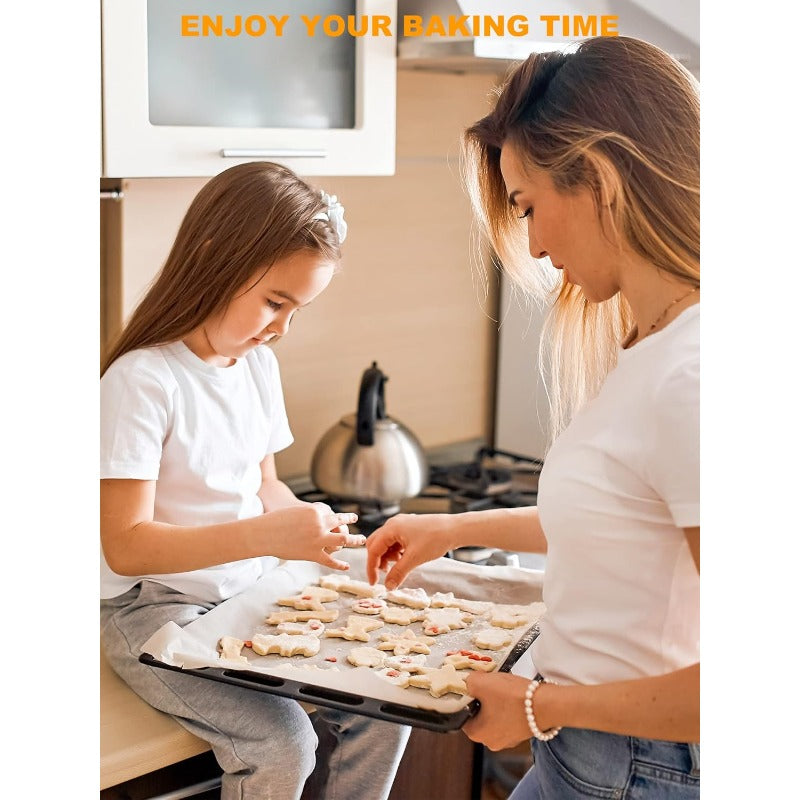 200pcs 12x16 Inch Non-Stick Parchment Paper Baking Sheets - Precut, Pre-Cut for Easy Baking, Grilling, Air Frying, Steaming - Ideal for Bread, Cupcakes, Cookies & More - White, Baking Essentials|Sleek White Sheets|Nonstick Surface, Baking Supplies