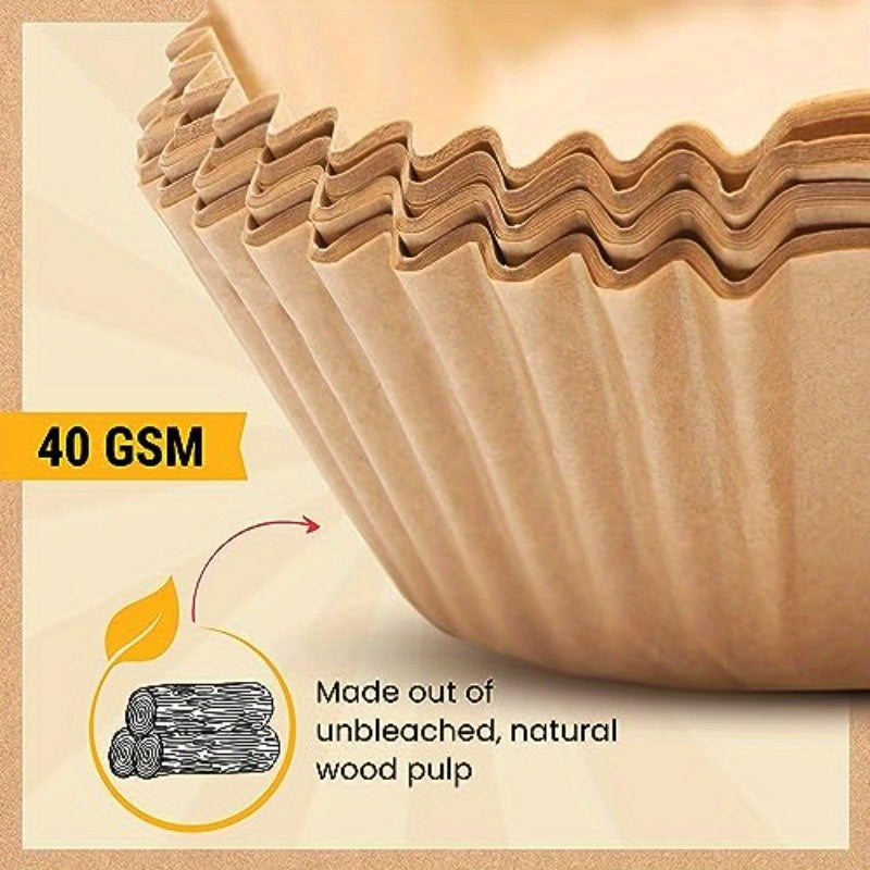 250pcs Disposable Air Fryer Liners - Non-Stick, Oil-Proof, Easy Cleanup, 8 Square Parchment Paper for Oven & Baking, Perfect for 5-8QT Baskets, Ideal for Home Cooking, Air Fryer Accessories, Baking Essentials, Easy Cleanup Liners, Oilproof Liners, Quick