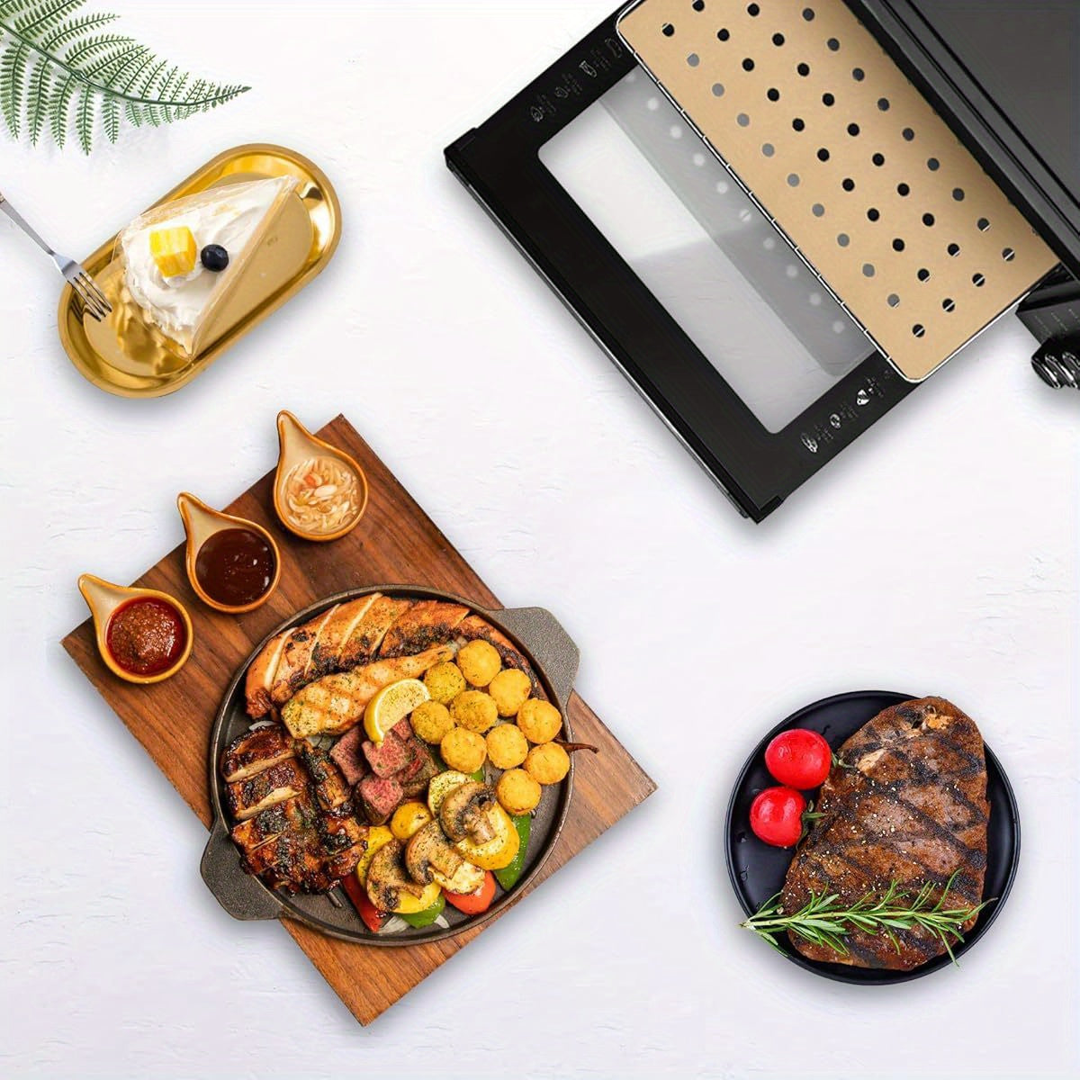 100pcs 11x9 Inch Disposable Parchment Paper with 2pcs Reusable Toast Oven Liners & Grill Mats Set - Non-Stick, Precut Air Fryer Liners for Oven & Grill, Perfect for Baking, Frying, and Grilling, Kitchen Essentials|Reusable Liners|Nonstick Surface, Oven