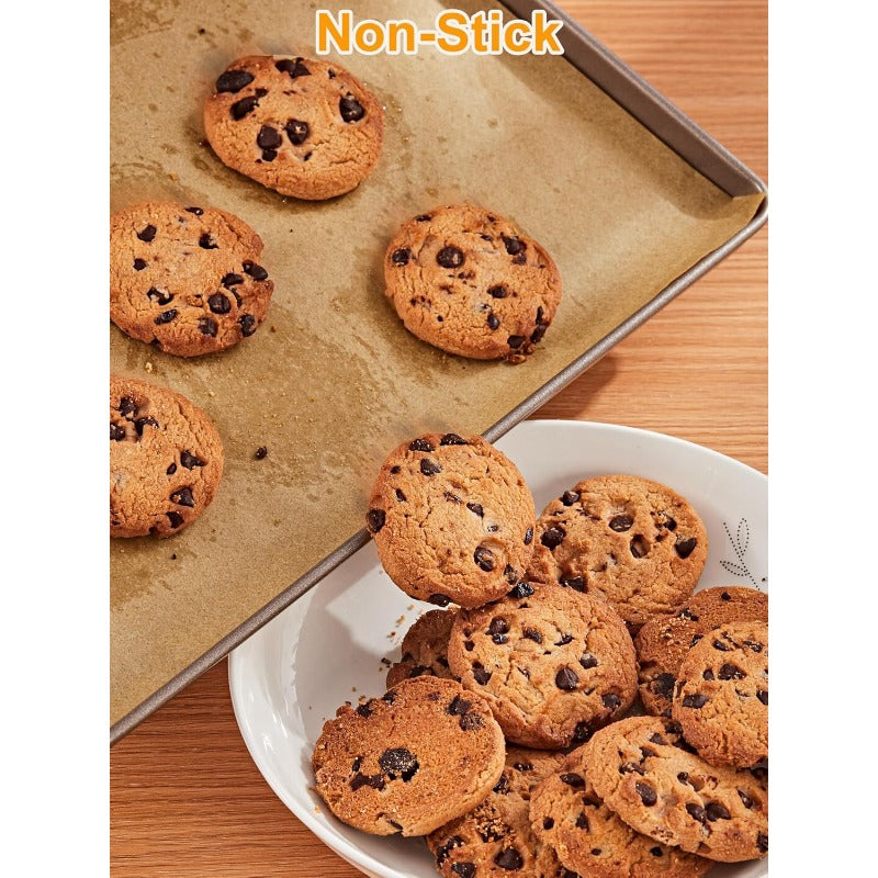 Parchment Paper Roll for Baking 2Pack of 15 in X 242 Ft 600 Sq. Ft Nonstick Baking Paper Sheets with Slide Cutter Heavy Duty Extra Long for Kitchen Baking Cooking Grilling Unbleached