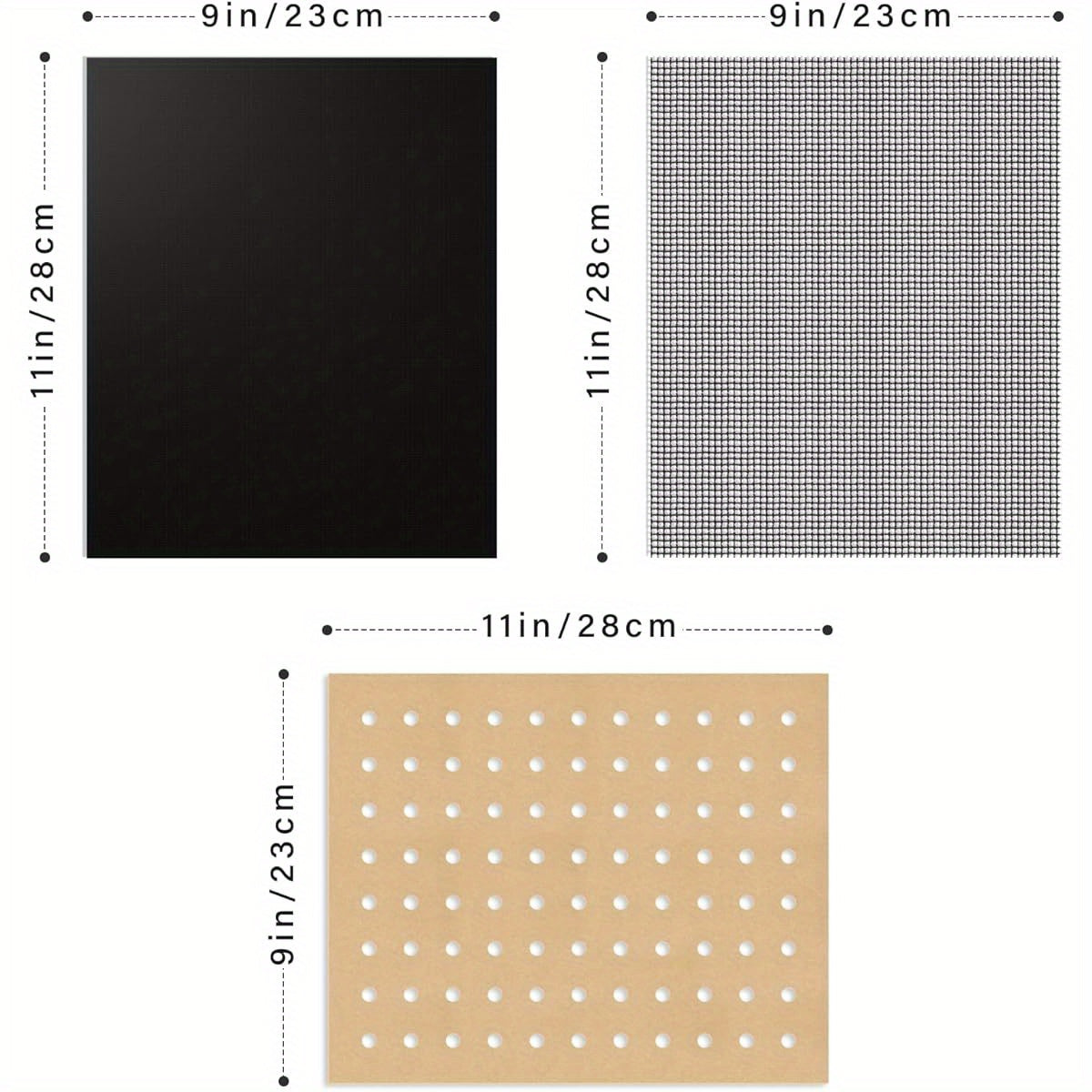100pcs 11x9 Inch Disposable Parchment Paper with 2pcs Reusable Toast Oven Liners & Grill Mats Set - Non-Stick, Precut Air Fryer Liners for Oven & Grill, Perfect for Baking, Frying, and Grilling, Kitchen Essentials|Reusable Liners|Nonstick Surface, Oven